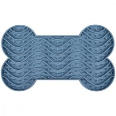 Flamingo Lick Pad Bone M 21,8 cm modrá