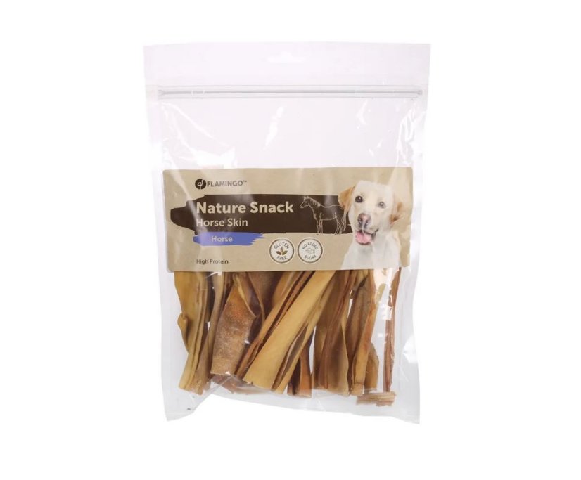 FLAMINGO NATURE SNACK konská koža, 200g