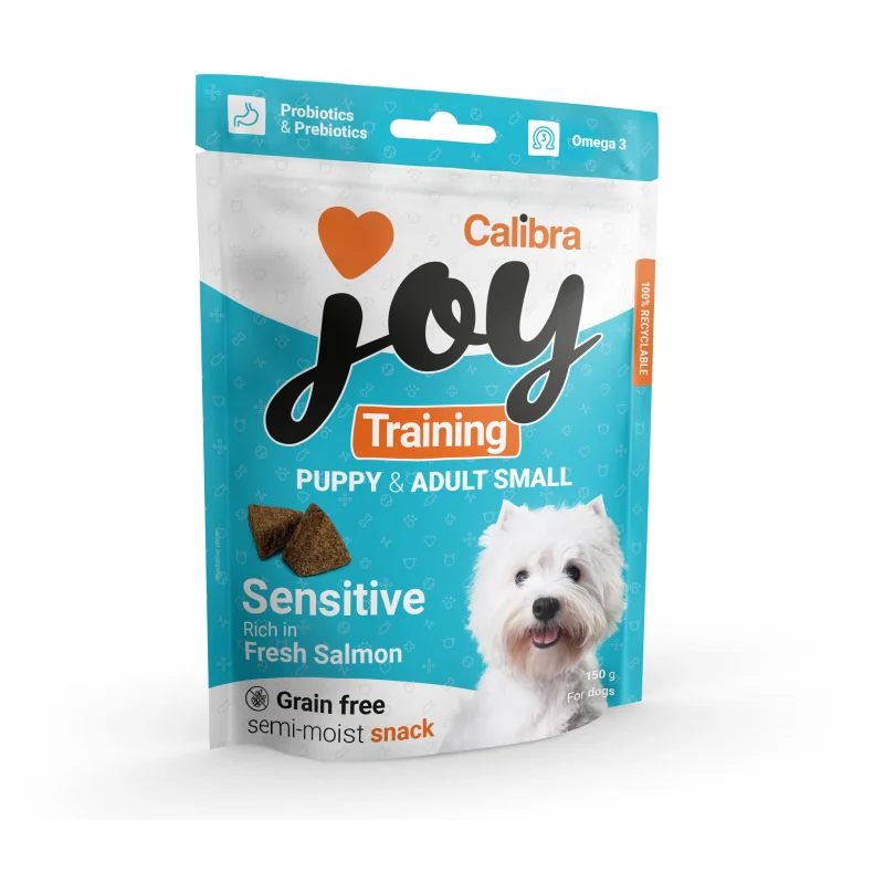 Polovlhké výcvikové pamlsky pre šteňatá a malých psov - Calibra Joy Dog Training Puppy&Adult Small Losos 150g