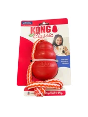 KONG Classic L 10,1 cm s lanom hračka pre psa