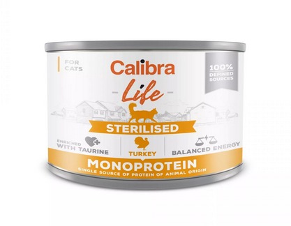 Calibra Life CAT Sterilised turkey 6x200g