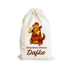 Vianočné vrecko s menom psa - personalizovaný darček pre psíčkara. Vrecko Kosť Malé Prázdne 1 Vianočné vrecko s menom psa - personalizovaný darček pre psíčkara. Vrecko Kosť Malé Prázdne 1
