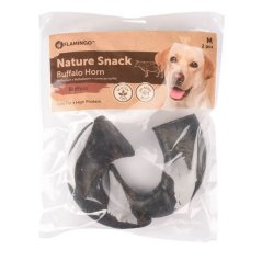 FLAMINGO NATURE SNACK byvolí roh, M 2ks