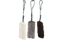 Kožušinová hračka na preťahovanie so psom. Preťahovadlo s amortizérom. Veľkosť S: 55 x 11 x 4 cm.