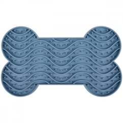 Flamingo Lick Pad Bone M 21,8 cm modrá