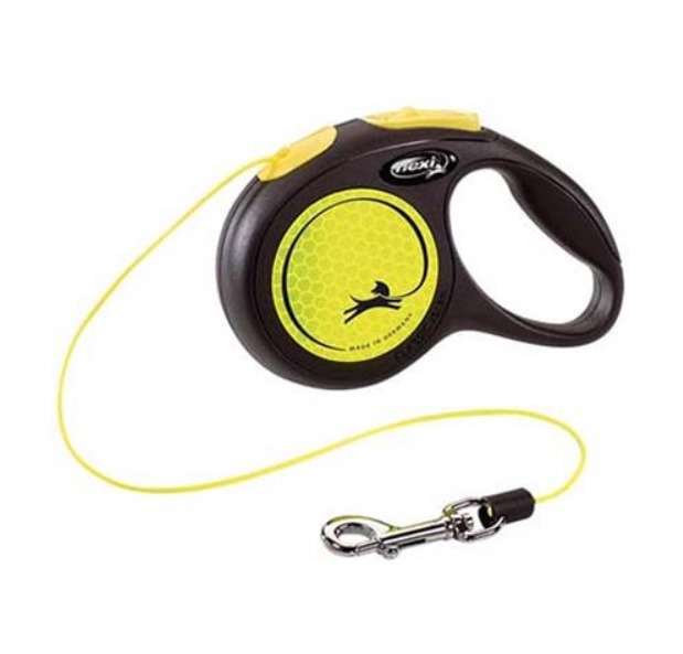 FLEXI Neon lanko S 5m žlté (do 12 kg)