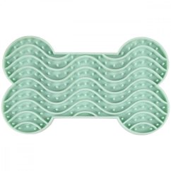 Flamingo Lick Pad Bone S 15cm zelená Flamingo Lick Pad Bone S 15cm zelená