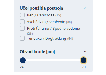 ako filtrovať veľkosť postroja plnamiska.sk